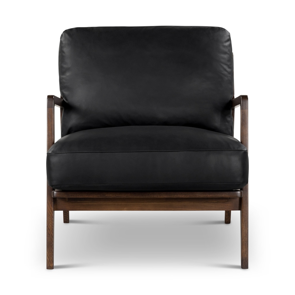 Carmelo Genuine Leather Accent Chair