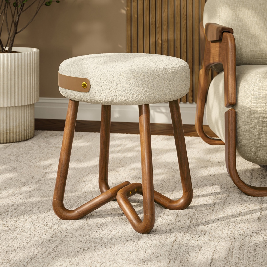 Loop Upholstered Stool