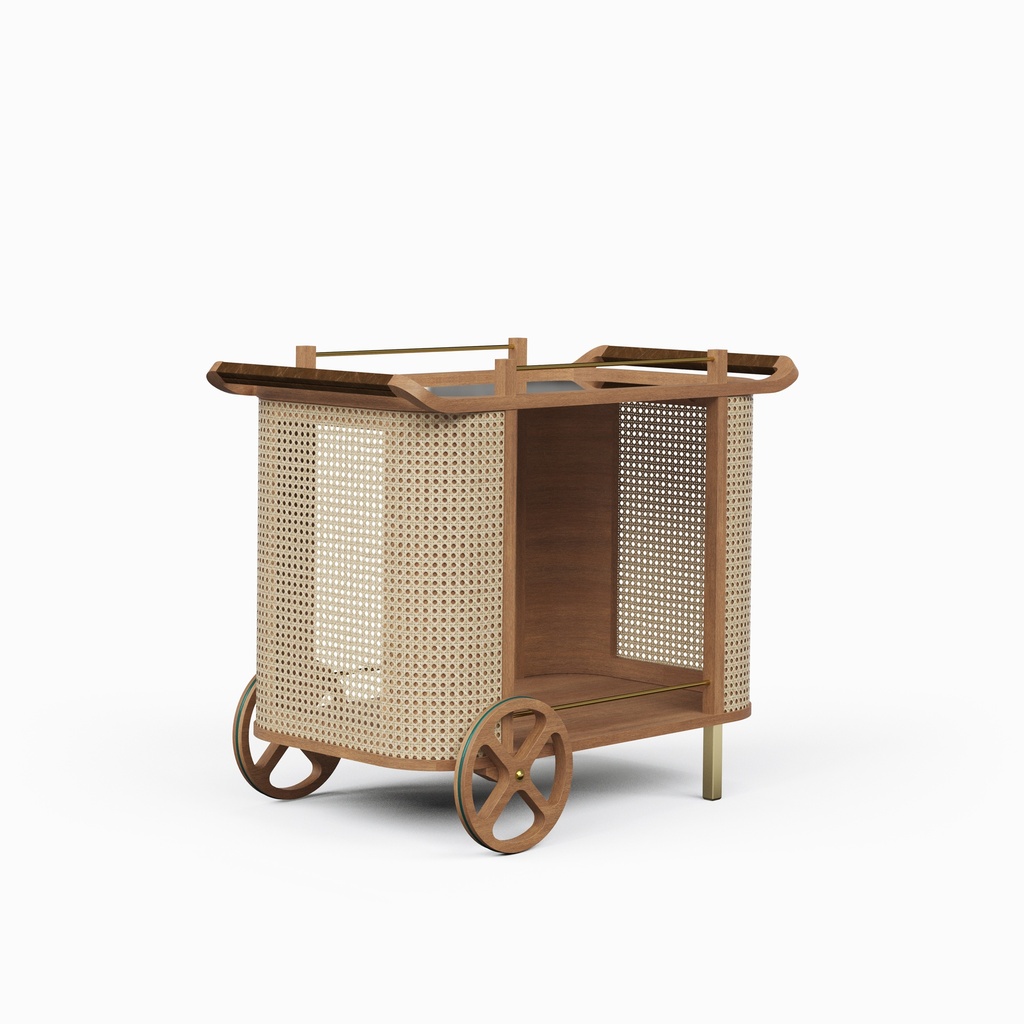 Dinda Cane Bar Cart