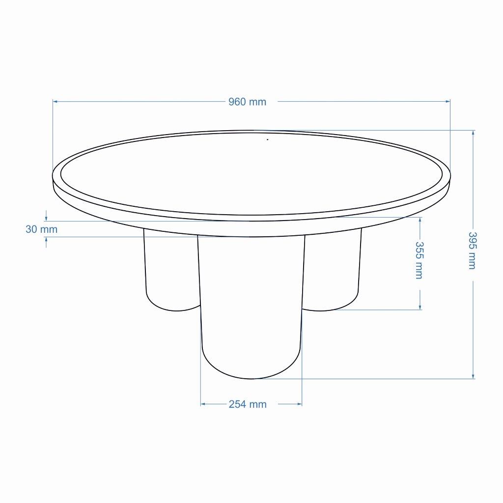 Sofia Enamel Coffee Table