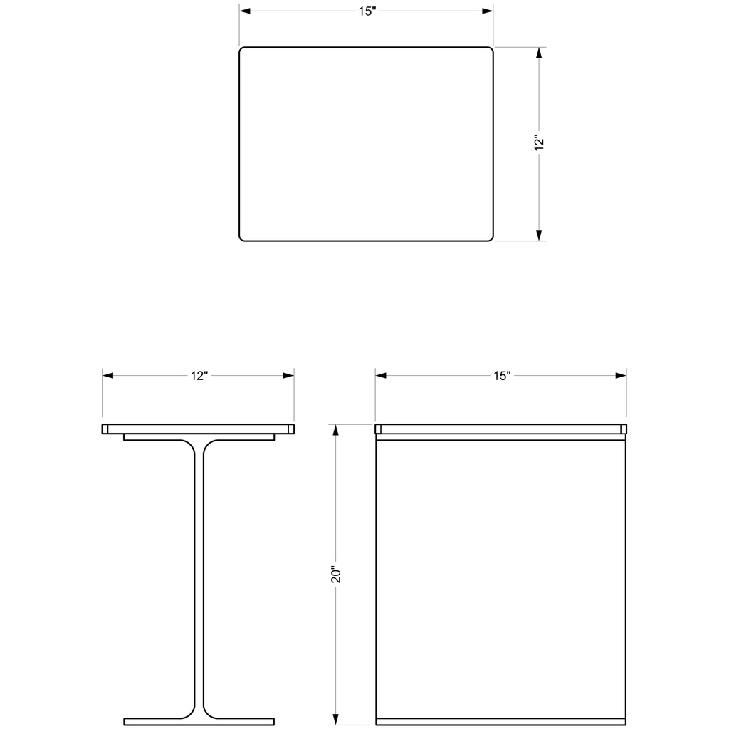 Zuma I Beam Side Table