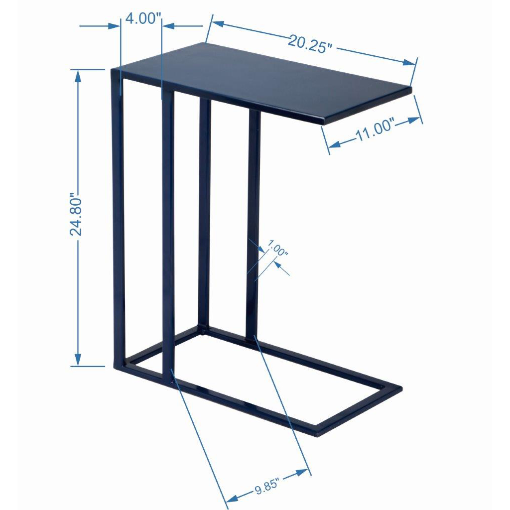 Tanu Enamel C-Table End Table