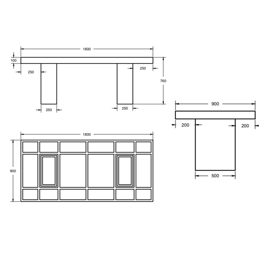 Elcor Table - Dining Height